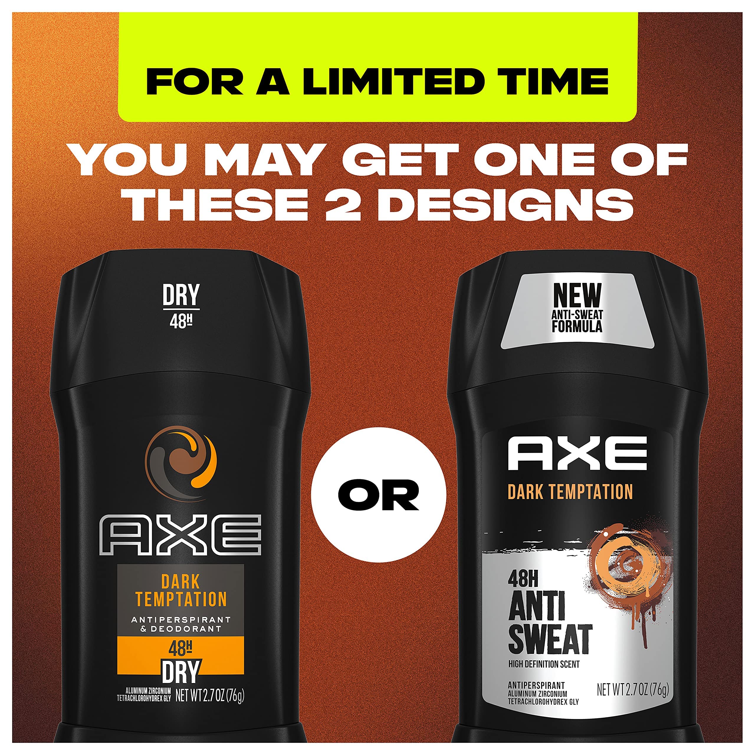 AXE Dark Temptation fragrance close-up highlights long-lasting chocolate amber scent