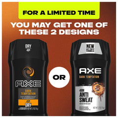 AXE Dark Temptation fragrance close-up highlights long-lasting chocolate amber scent