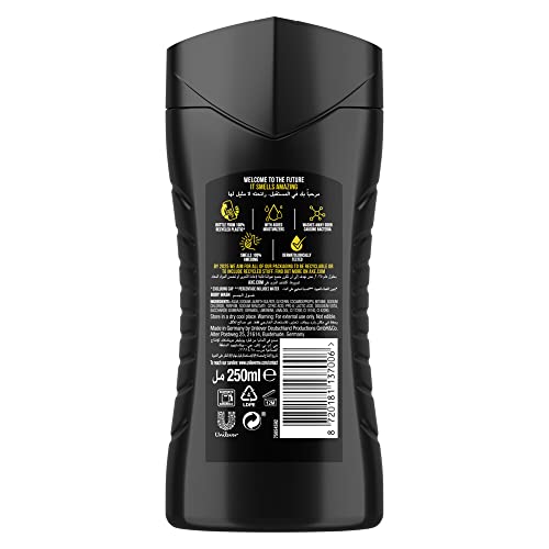 AXE Dark Temptation 3-pack on display highlights value for shared shower routines.