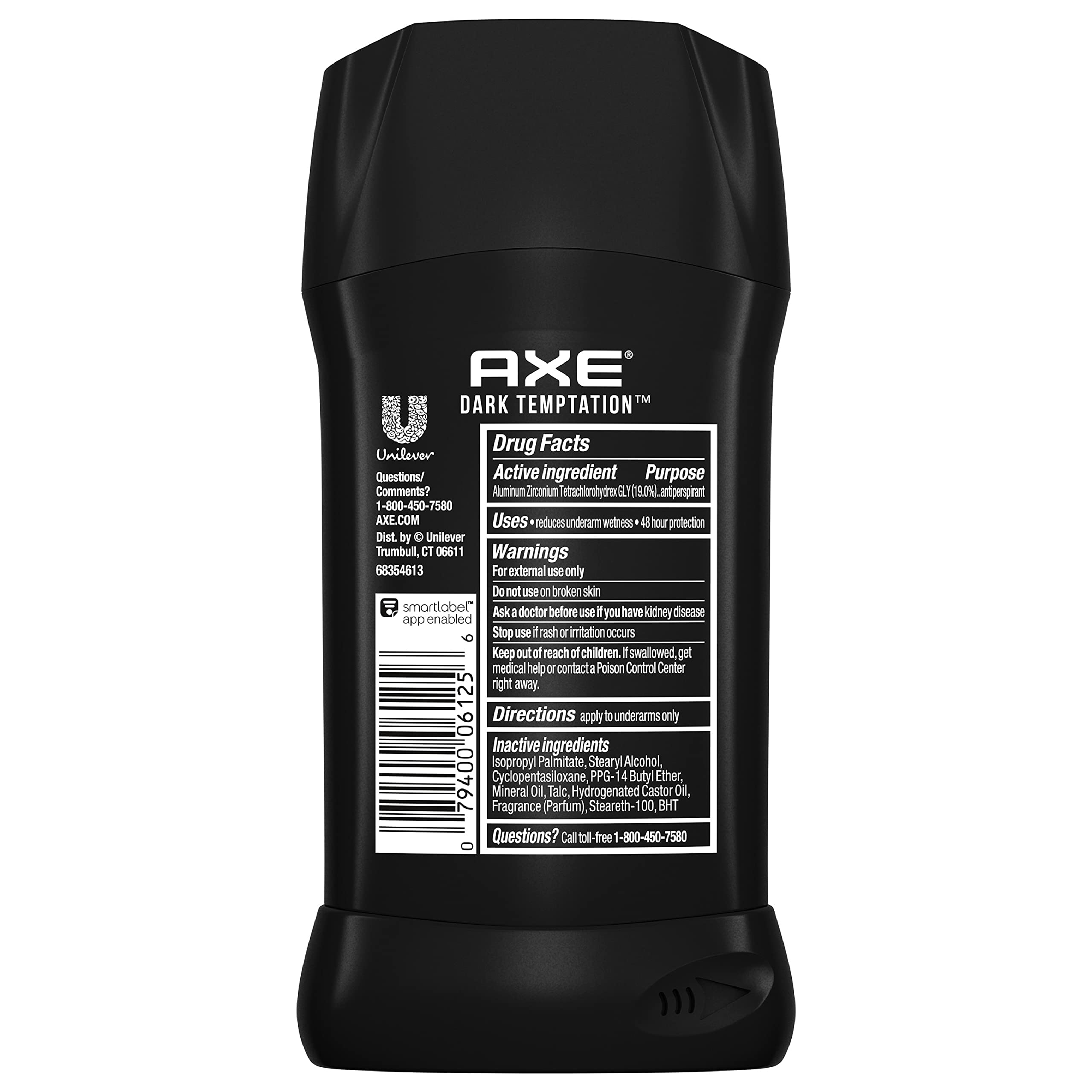 AXE Dark Temptation stick apply twist close-up shows easy application
