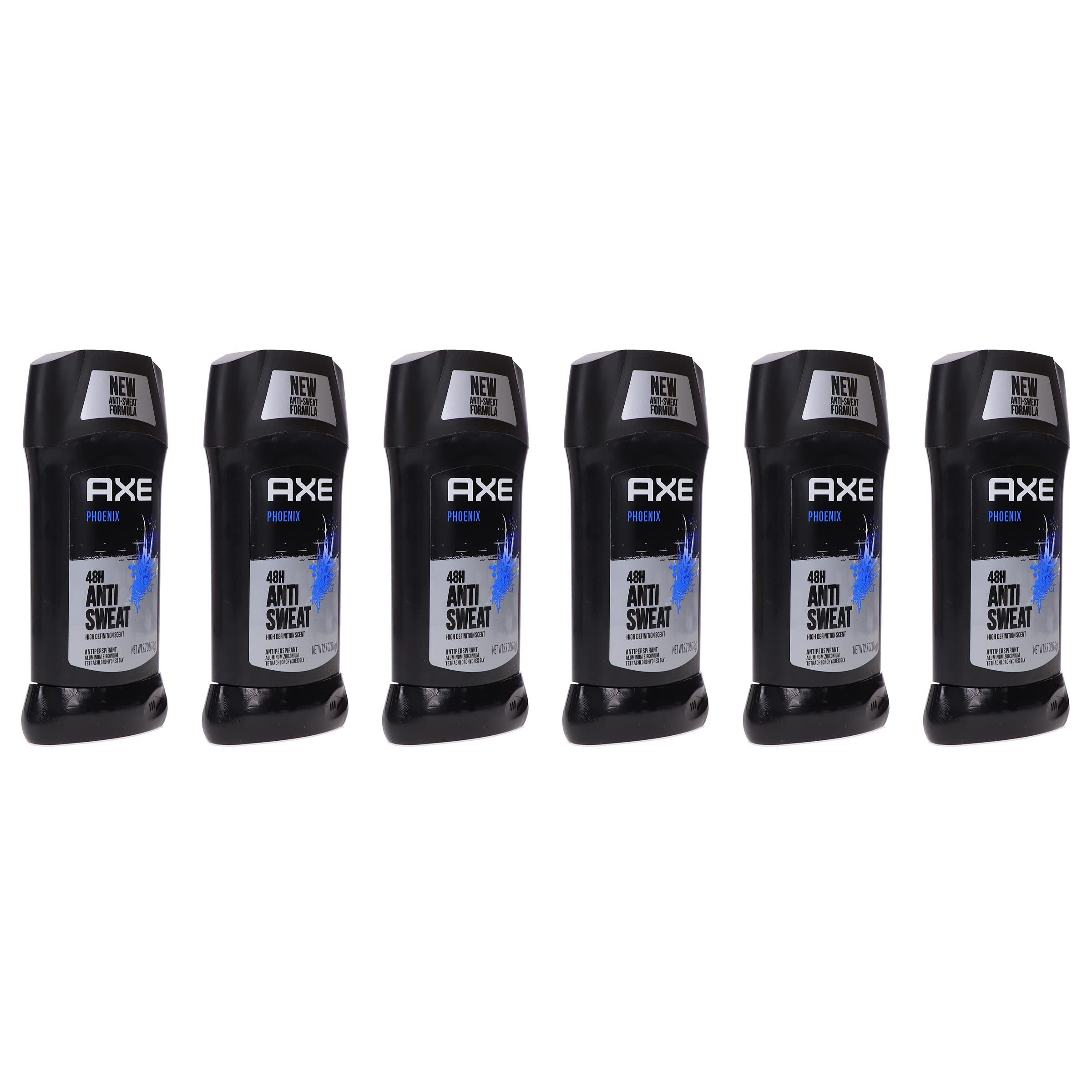 Axe Dry Phoenix 48-hour protection graphic emphasizing long-lasting sweat and odor defense.