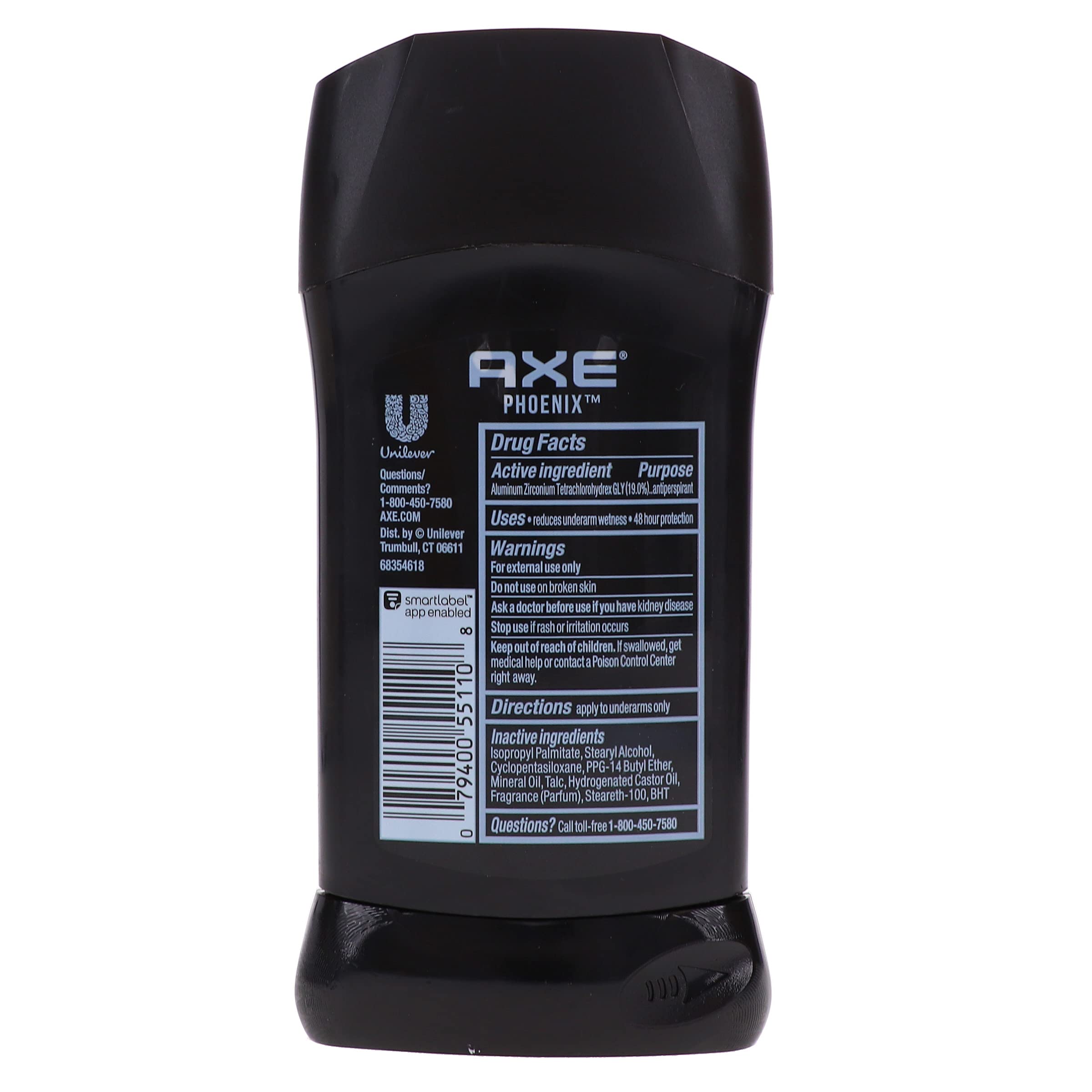 Axe Dry Phoenix no white marks formula image demonstrating clothing-friendly use.