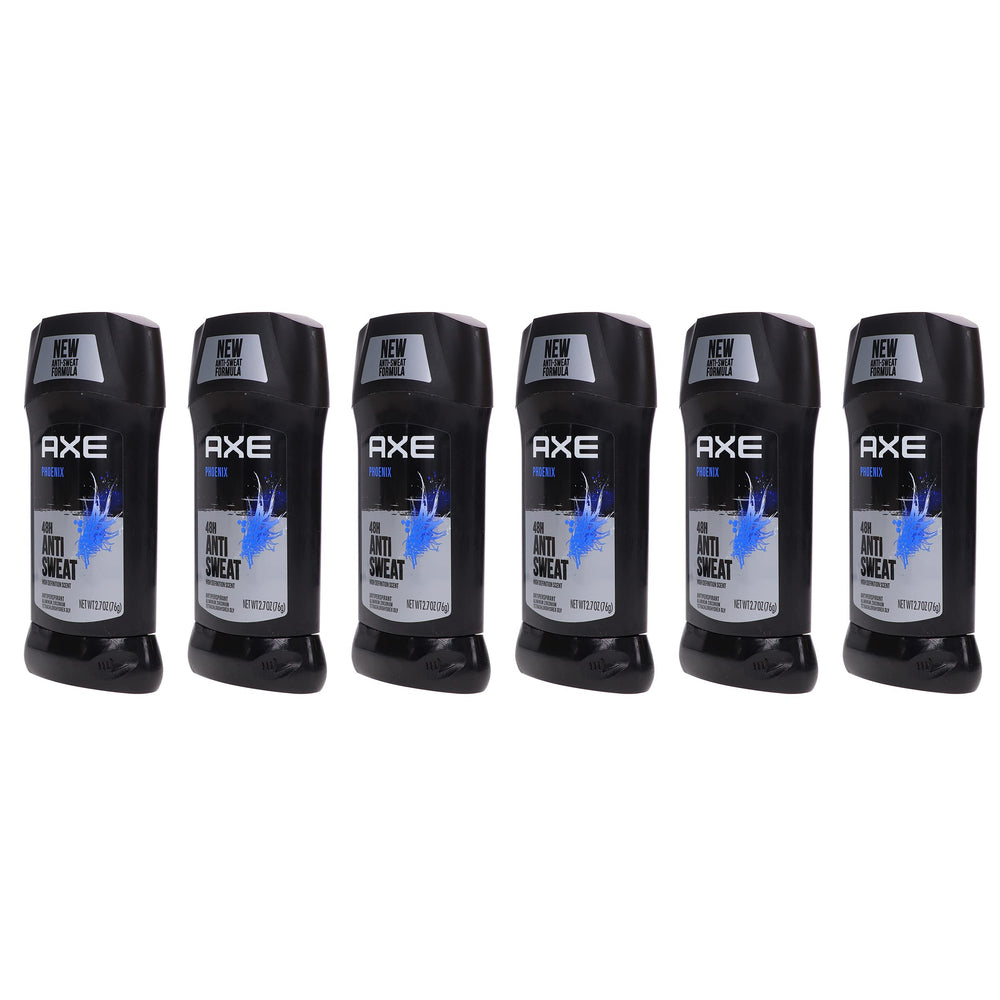 Axe Dry Phoenix 6-pack box front for home, gym, or travel convenience.