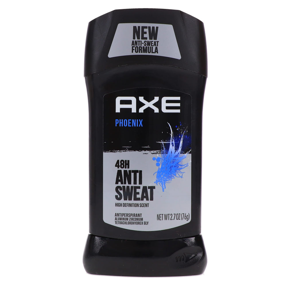 AXE Dry Phoenix gym-bag scene suggests on-the-go protection.