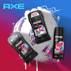 AXE Essence aluminum-free can design showcases a cleaner, aluminum-free deodorant option.