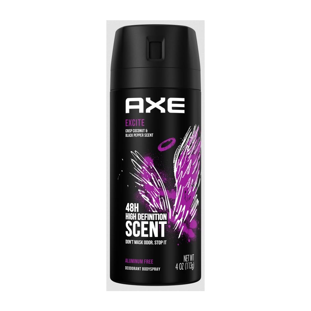 AXE Excite: lata de desodorante en spray para confianza diaria.