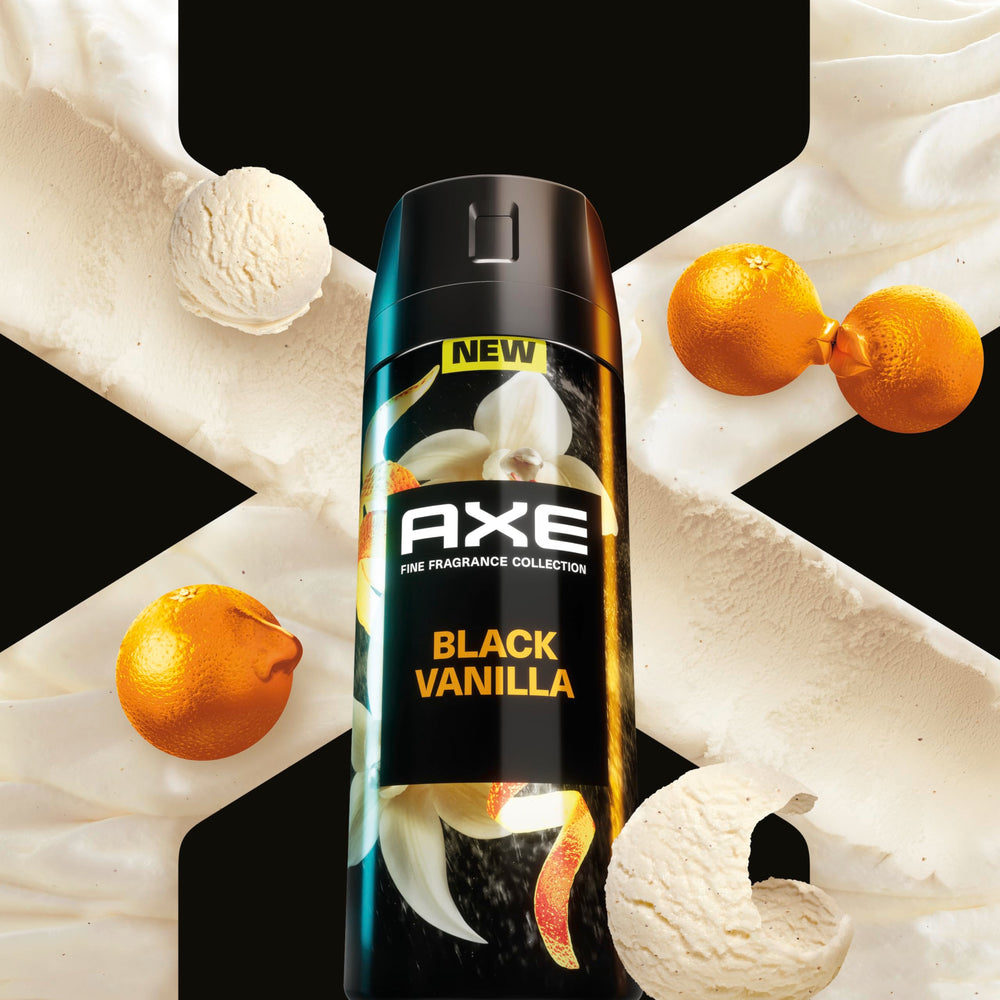 AXE Fine Fragrance Collection packaging box signaling premium quality