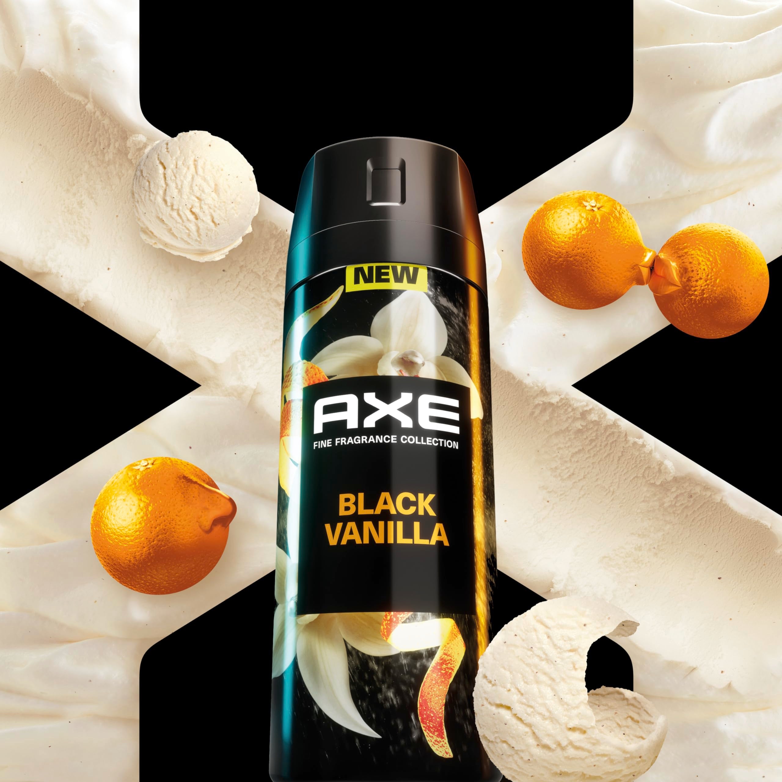AXE Golden Mango close-up featuring mango and vetiver notes