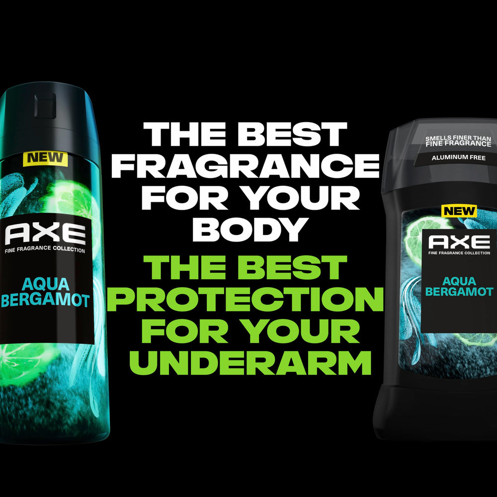 AXE lifestyle shot of man applying deodorant during morning routine.