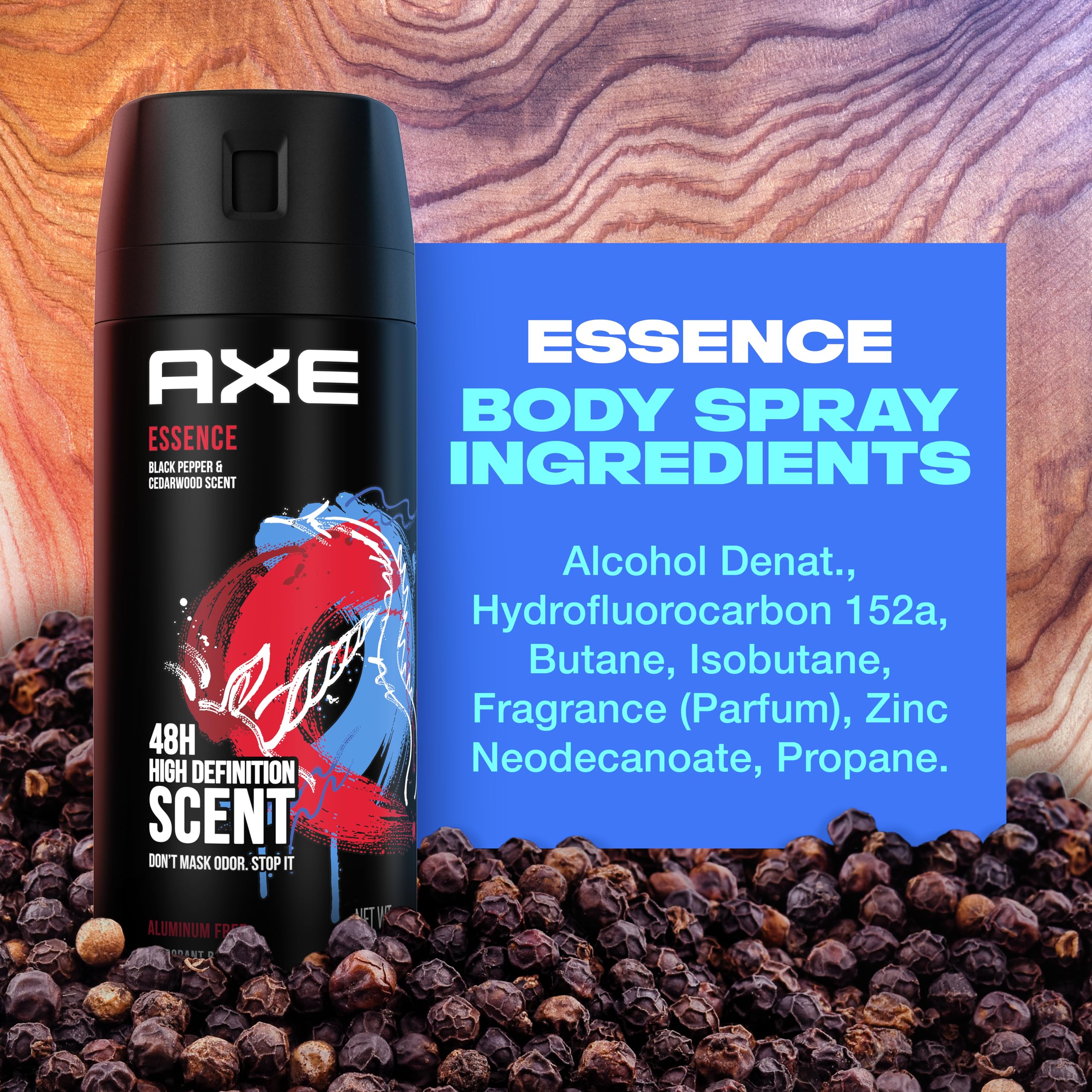 AXE packaging infinitely recyclable metal closeup highlights sustainable packaging practices.
