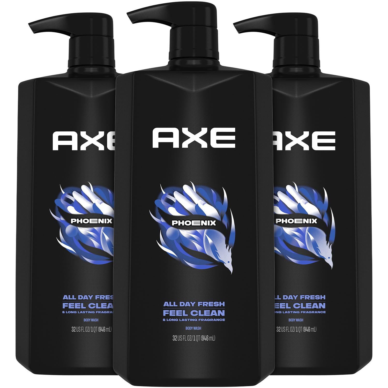 AXE Phoenix 3-pack display shows value and daily freshness benefits