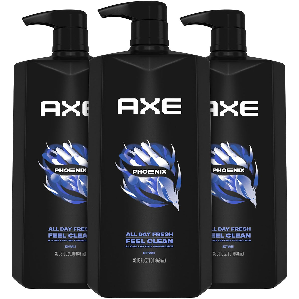 AXE Phoenix 3-pack display shows value and daily freshness benefits