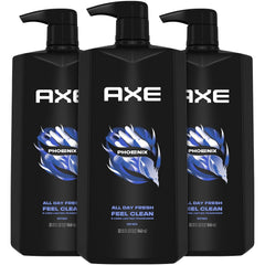 AXE Phoenix 3-pack display shows value and daily freshness benefits