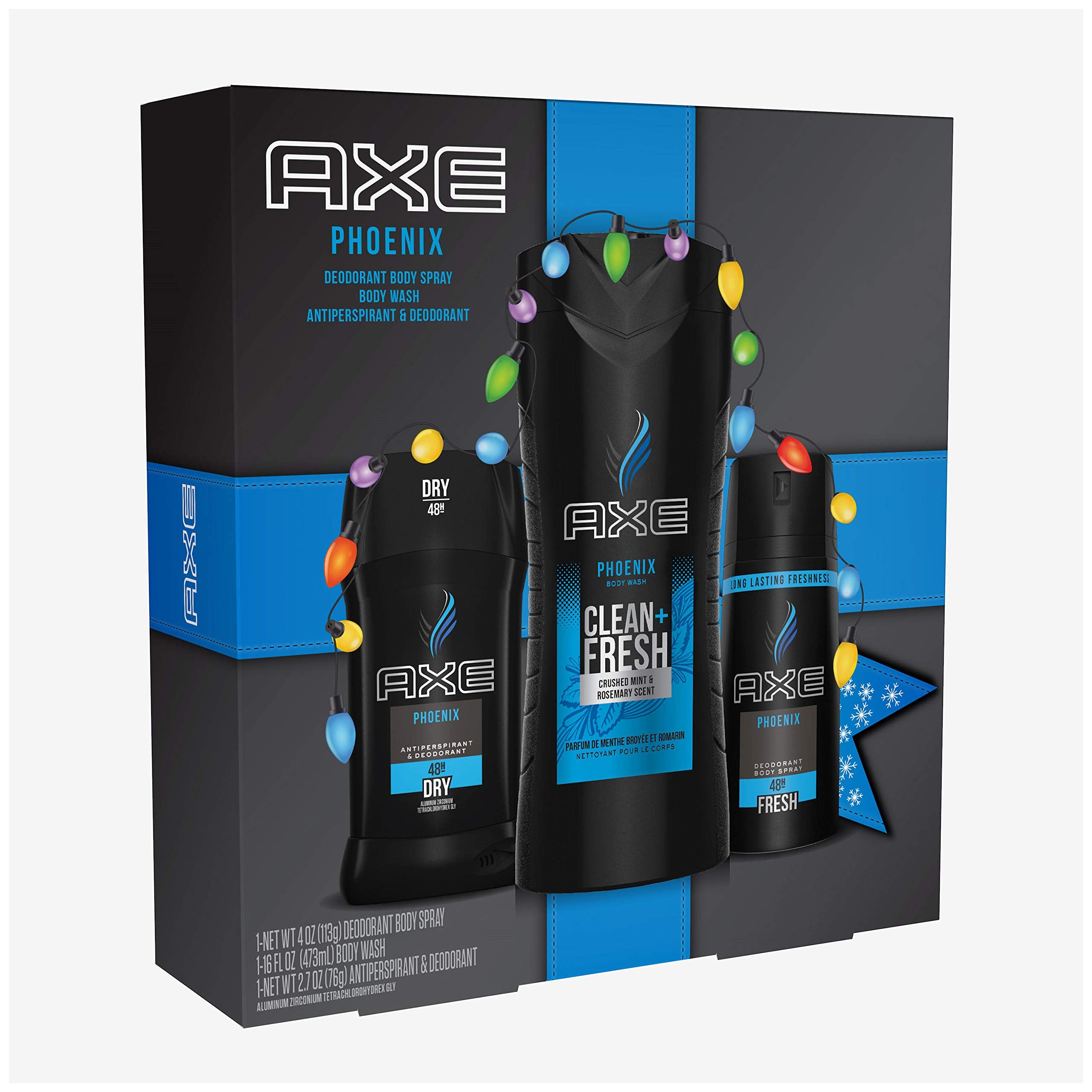 AXE Phoenix body wash for men provides an invigorating start to your shower.