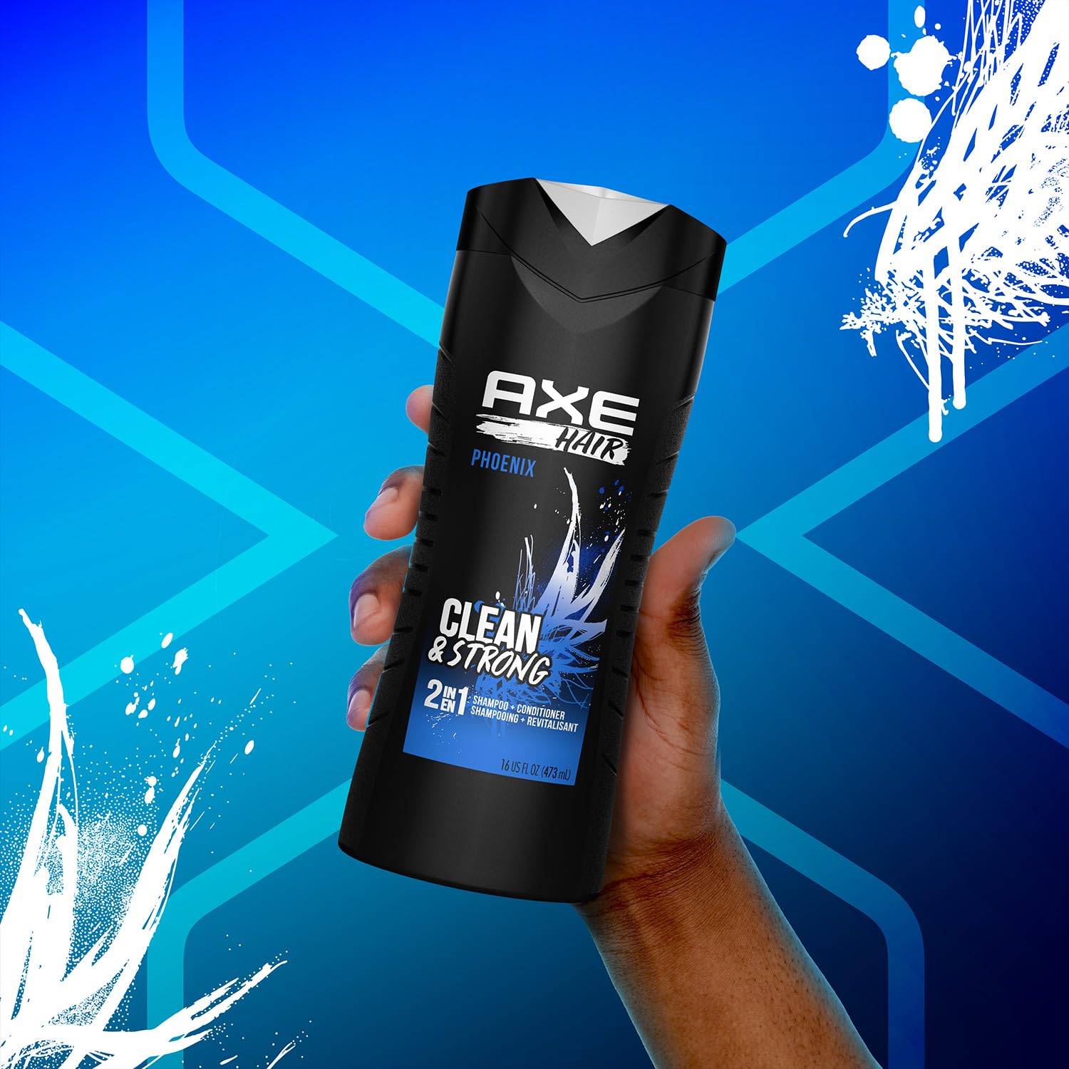 AXE Phoenix clean and soft hair: lightweight formula for daily wear.