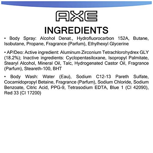 AXE Phoenix notes lavender, geranium, and citrus highlighted on packaging.