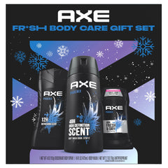 AXE Phoenix Fresh Gift Set body wash focuses on mint rosemary aroma and skin hydration.