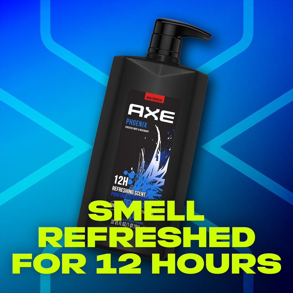 AXE Phoenix mint rosemary scent visual for morning routine