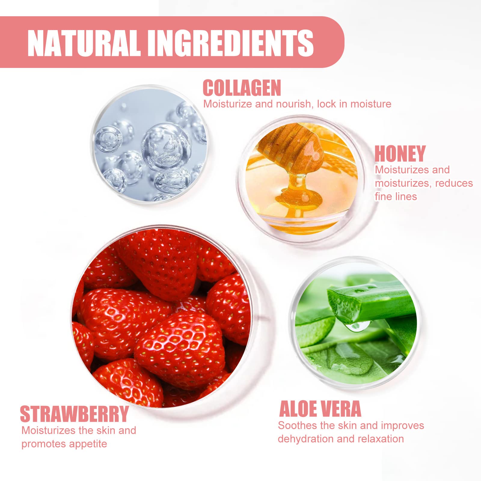 Axnzp Honey Strawberry formula delivers moisture with a light fragrance.