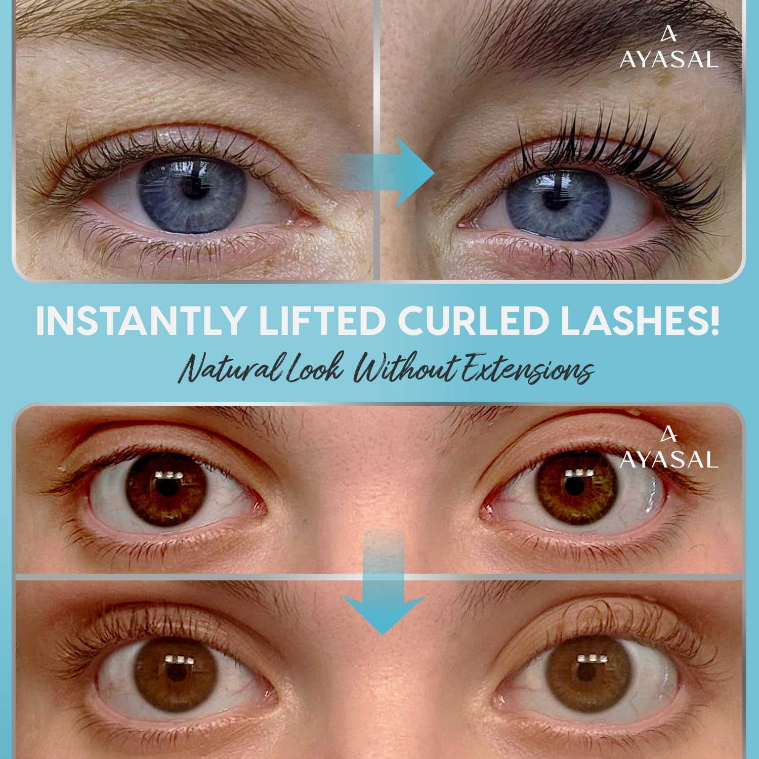 AYASAL Lash Lift Kit results emphasize durable lift and wear
