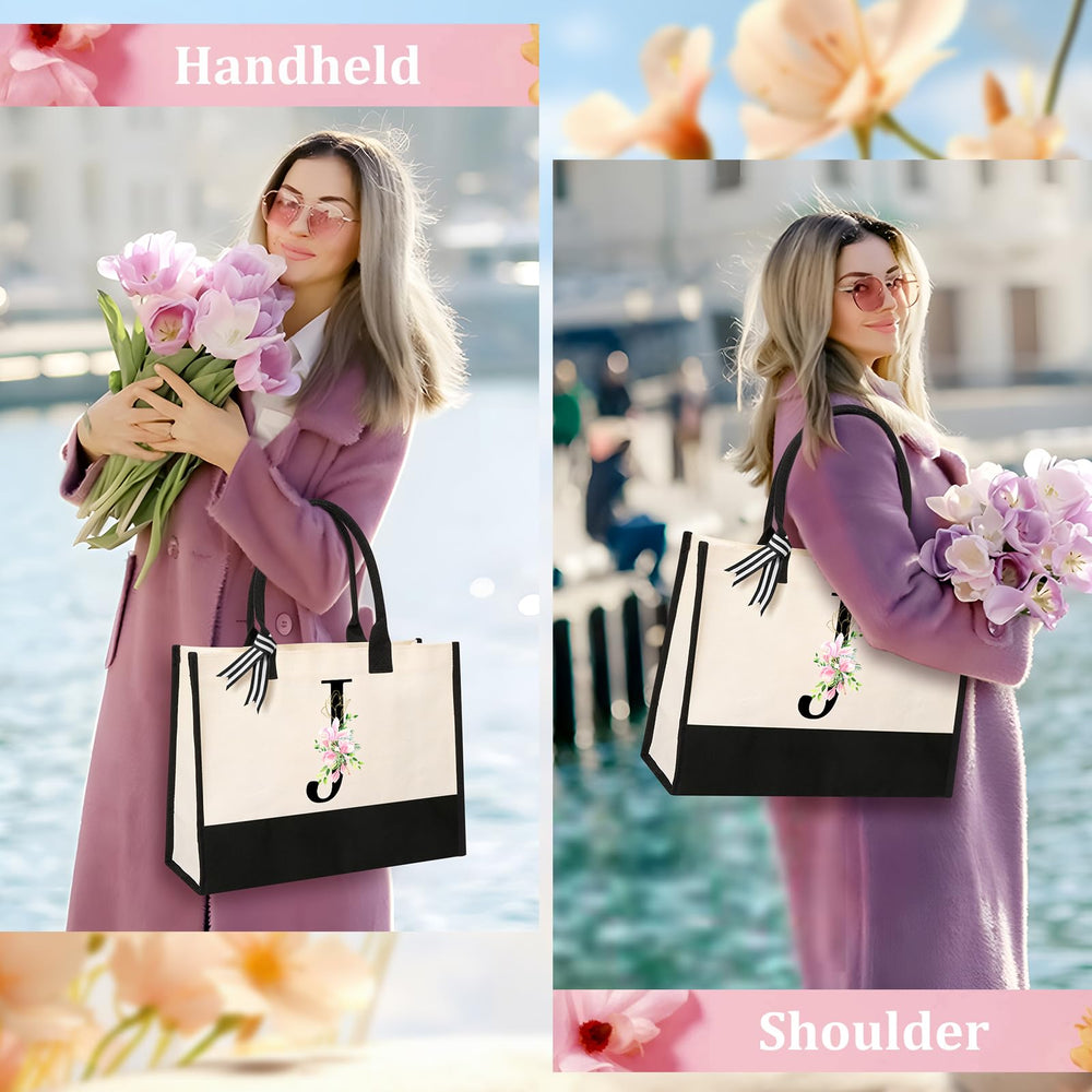AYGE makeup bag inside tote demonstrates organized storage for cosmetics and small items.