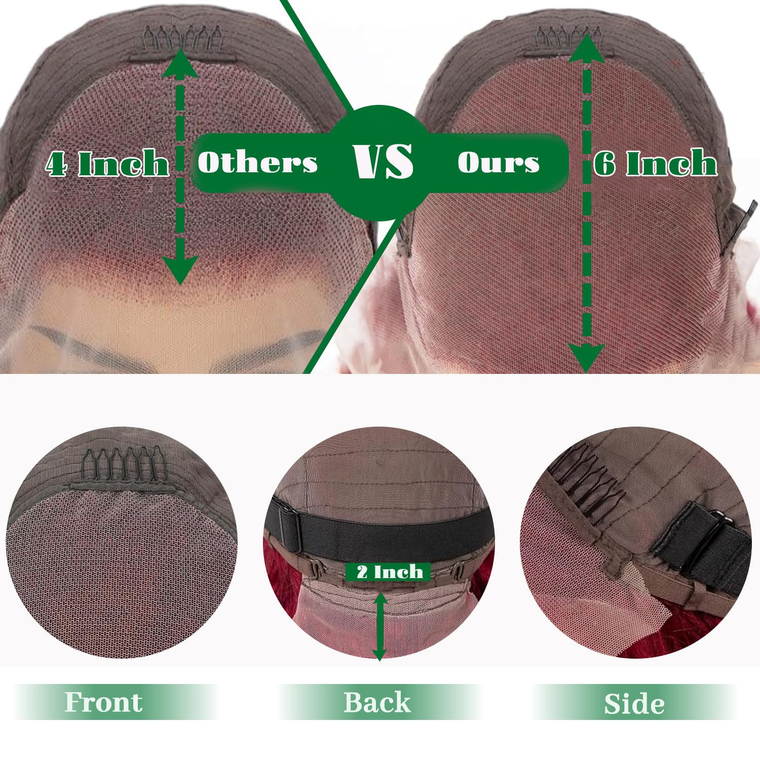AYNISS V WIGS 100% unprocessed Brazilian hair enhances natural texture and movement.