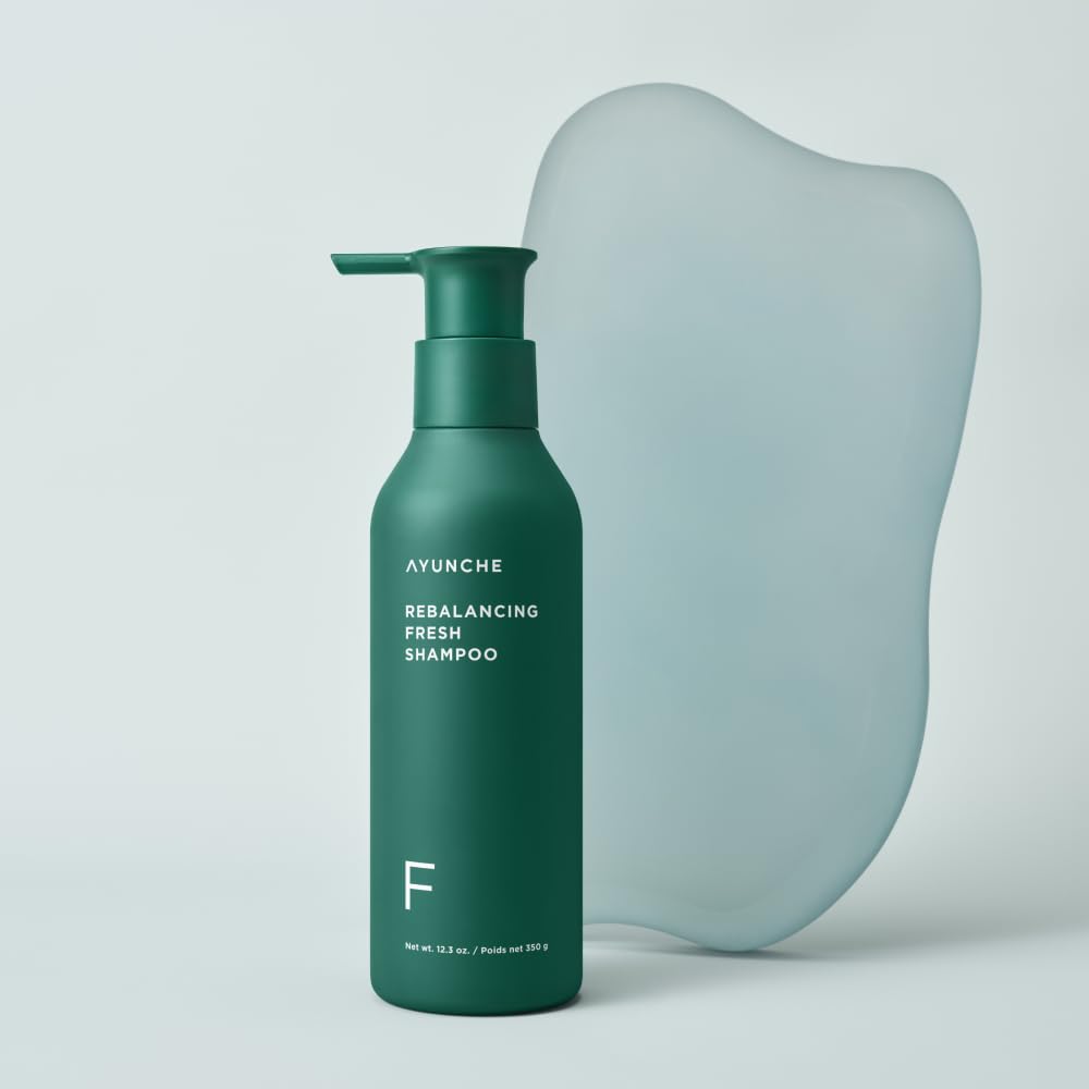 AYUNCHE Rebalancing Shampoo roots protection emphasizes hair strength at the base.