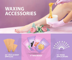 AZam hard wax beads with large applicators for efficient application on larger areas.