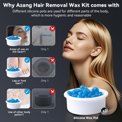 Azang silicone pots travel pack keeps wax organized and portable.