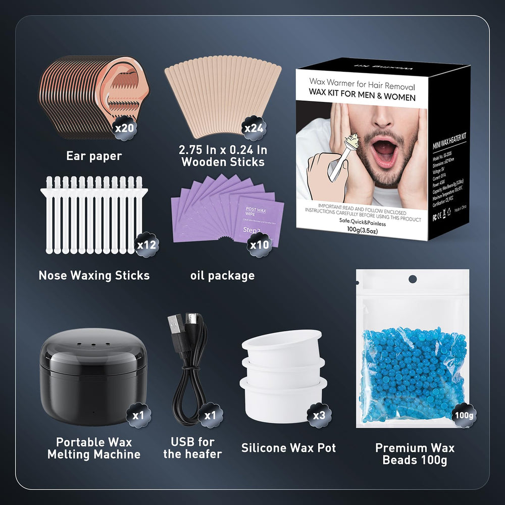 Azang 100g wax beans pack for versatile small-area waxing.