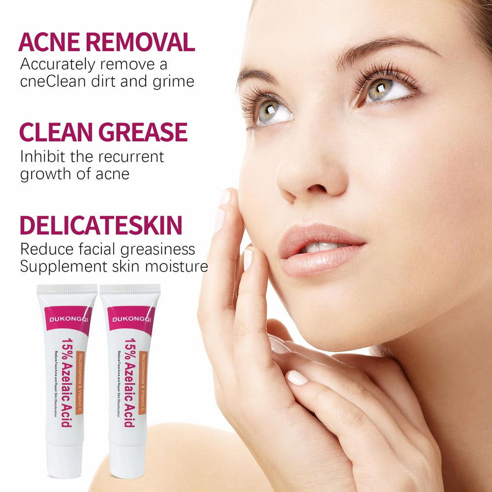 Azelaic Acid Acne Cream close-up bottle signals reliable formula for clearer-looking skin.