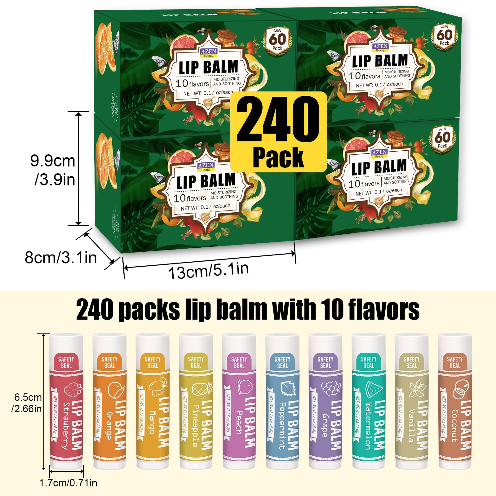 AZEN lip balm stocking-stuffer idea provides a practical holiday gift.