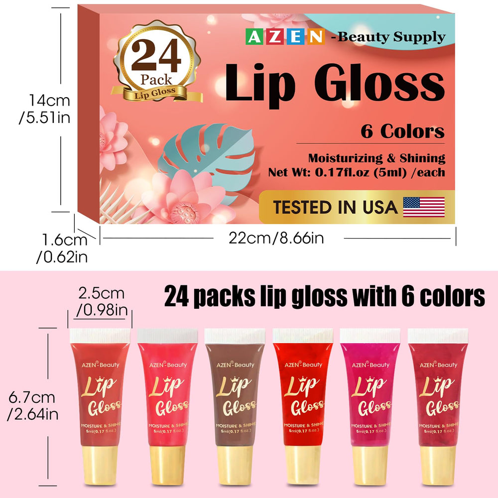 AZEN brillo labial para piel seca: ayuda a suavizar la sequedad labial.