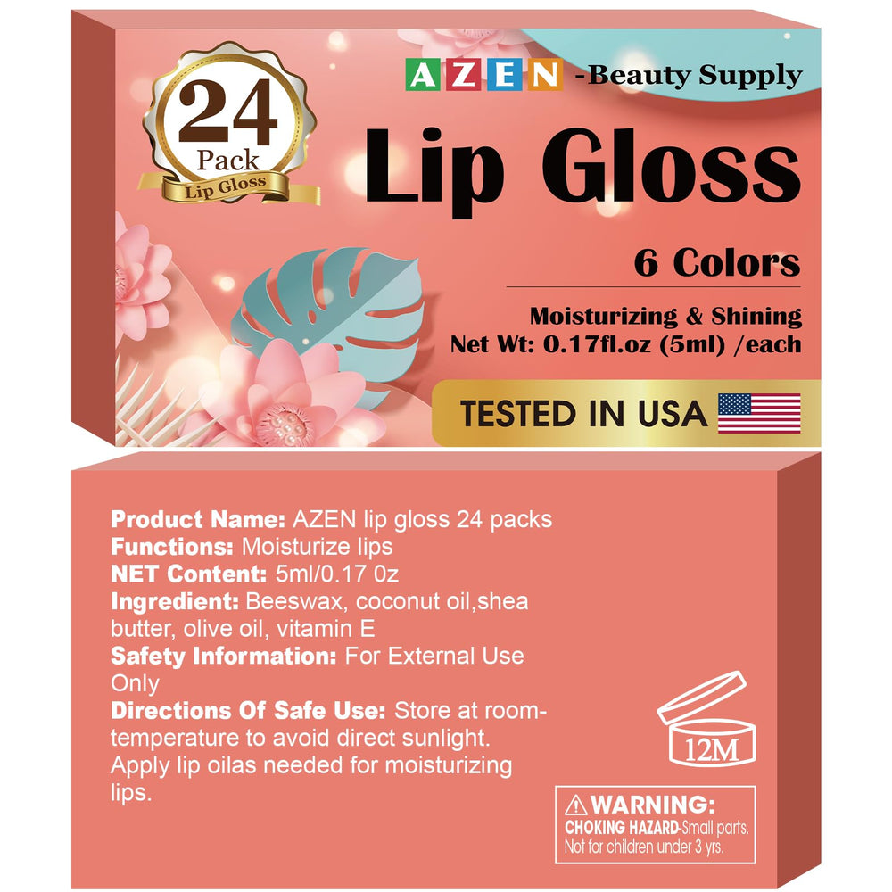 AZEN brillo labial varios tonos: variedad de tonos para combinar con tu maquillaje.