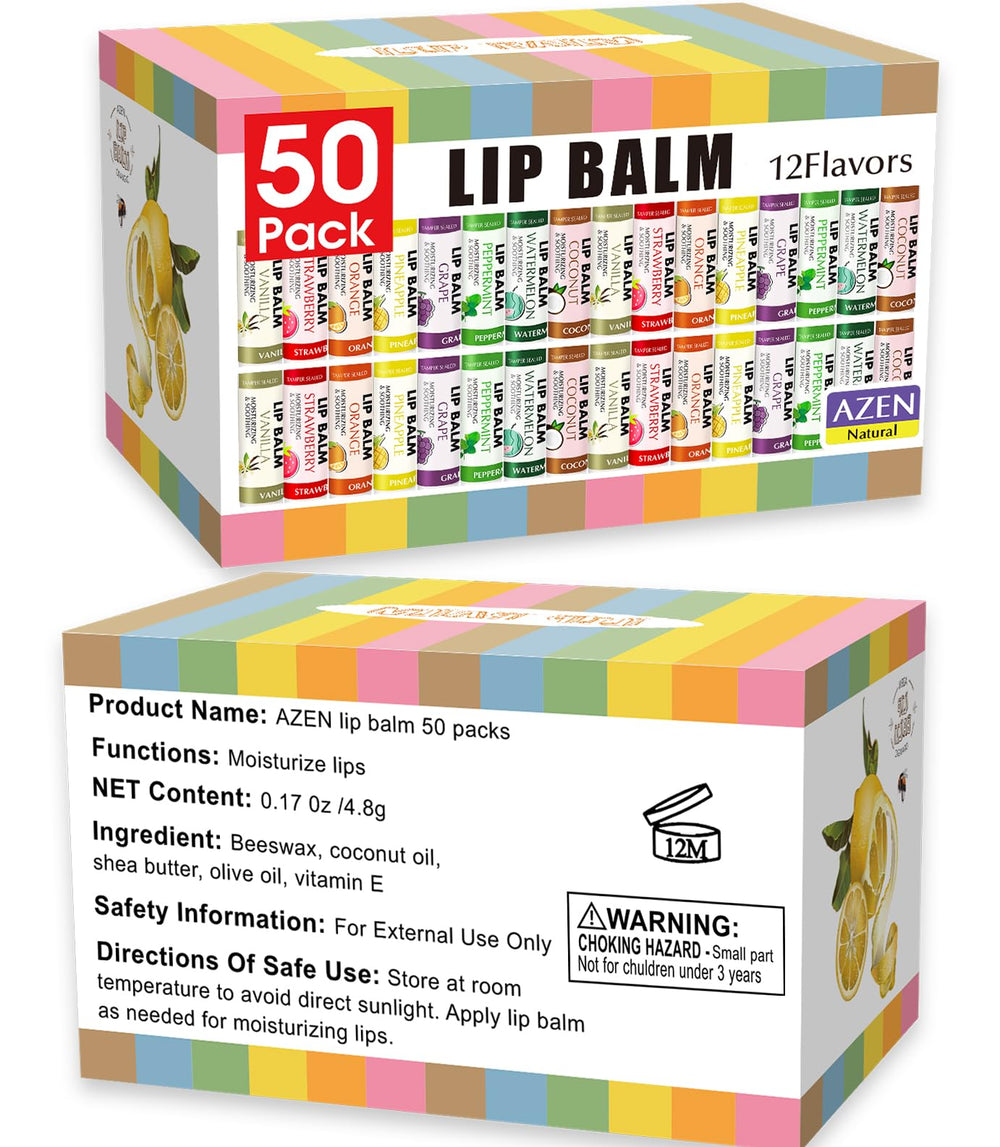 AZEN lip balm mint flavor cools and soothes while protecting lip moisture.