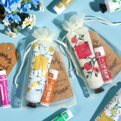 AZEN organza bags with thank-you labels for elegant gift presentation