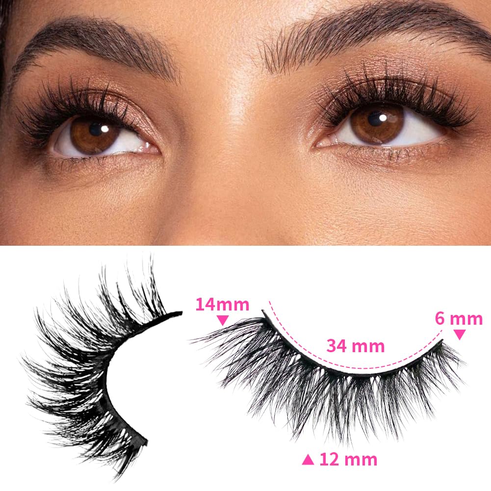 Azenlo faux mink fibers closeup 48-036 highlights ultra-dense volume for dramatic eyes.