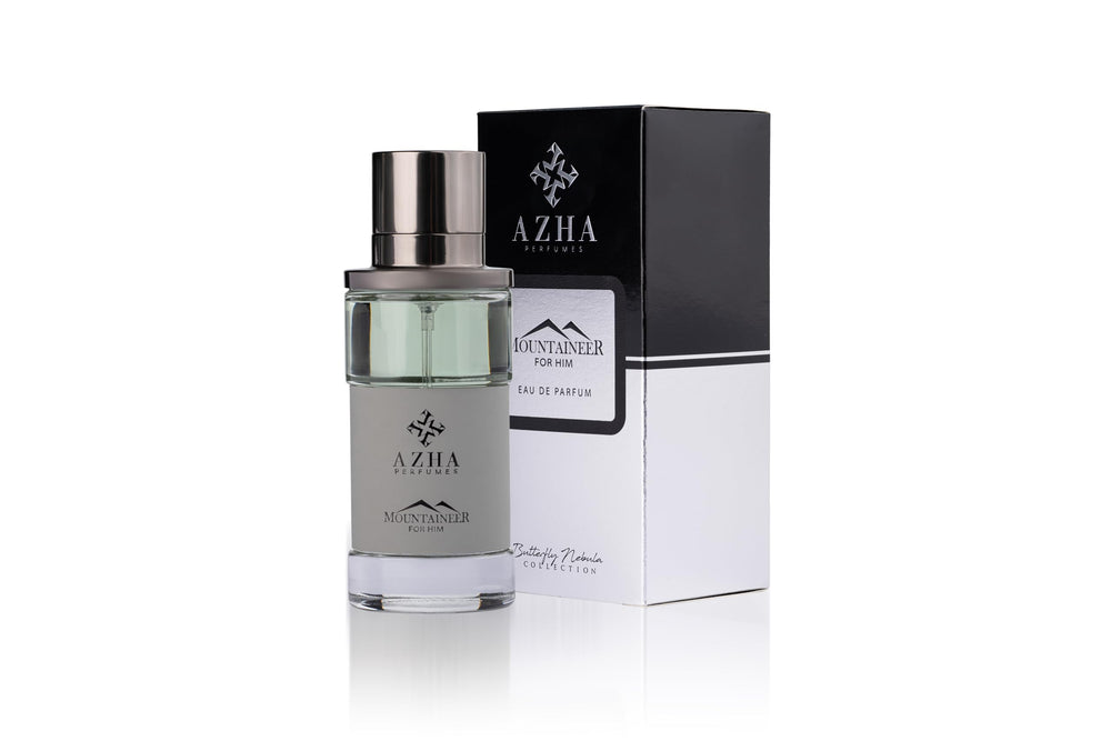 Azha Perfumes Mountaineer top notes bergamot and lemon for freshness.