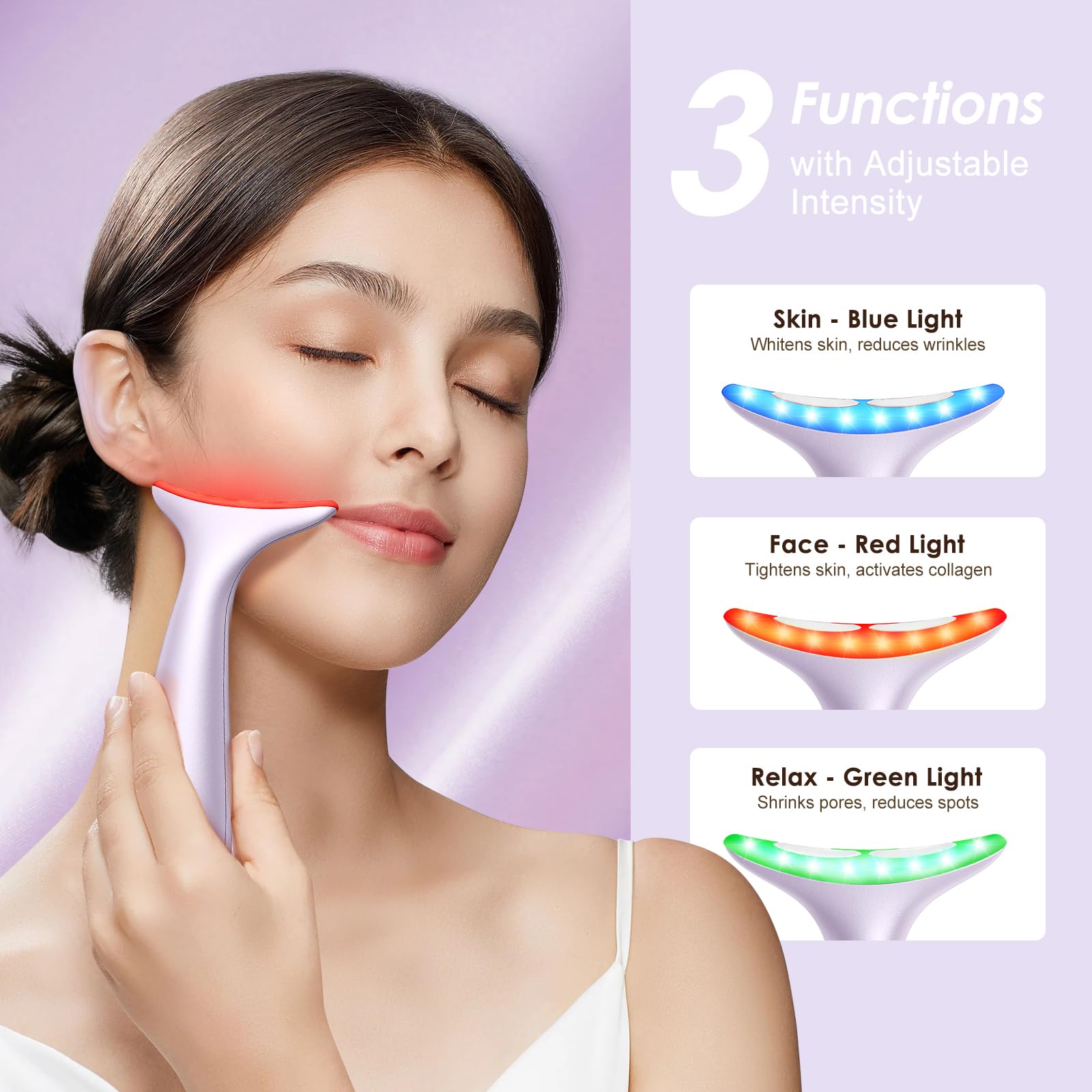 AZMAVO arc massage head close-up highlighting contour gliding for firming