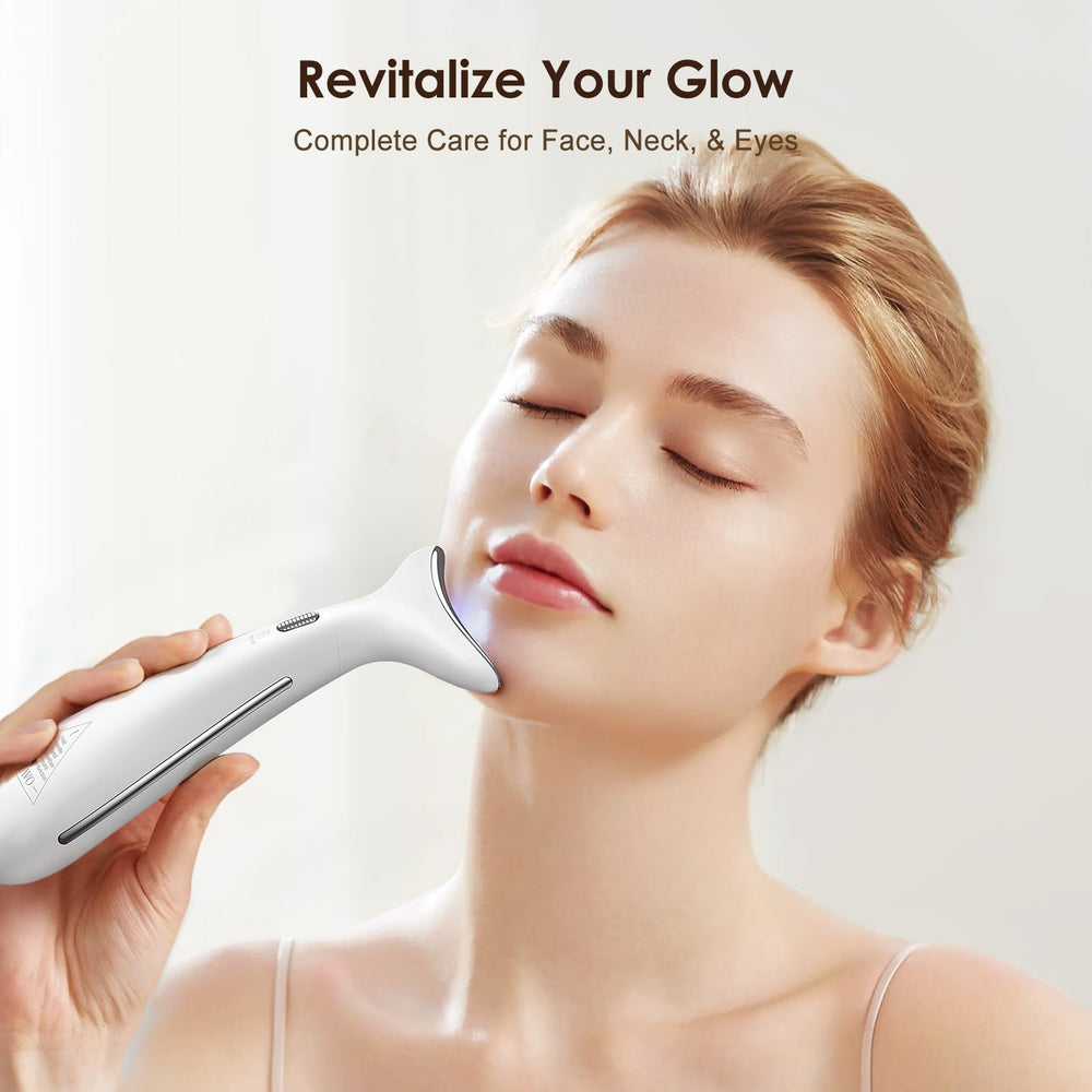 AZMAVO complete skincare set with massager heads cable and manual