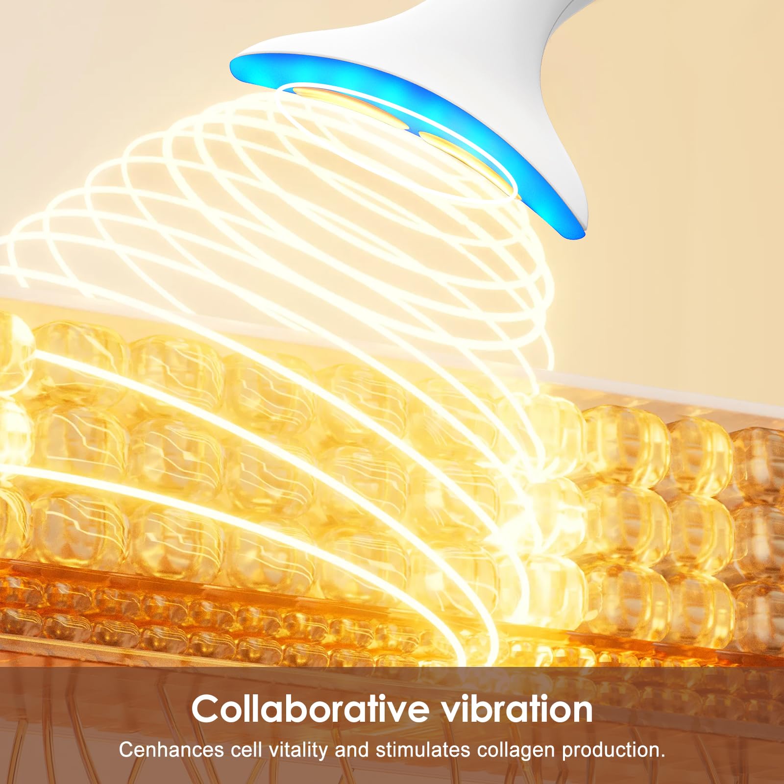 AZMAVO facial-neck massager compact-portable design on table