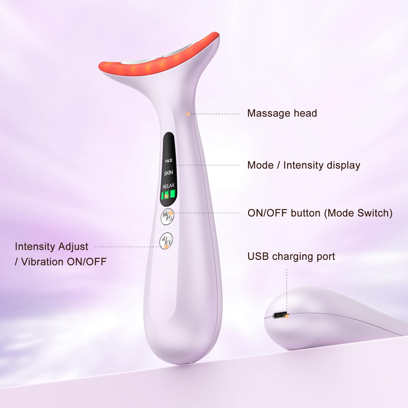 AZMAVO portable massager for travel-ready skincare on the go