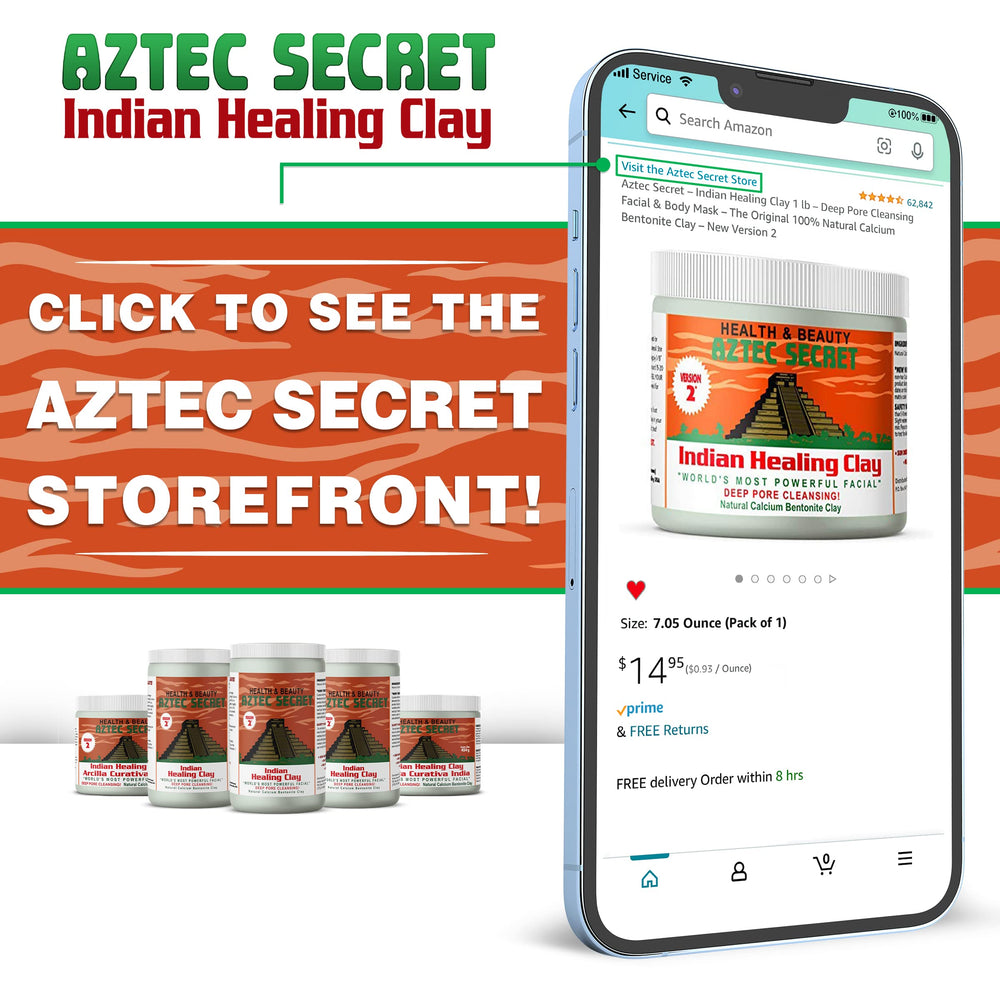 Aztec Secret clay foot soak for exfoliation and cleansing