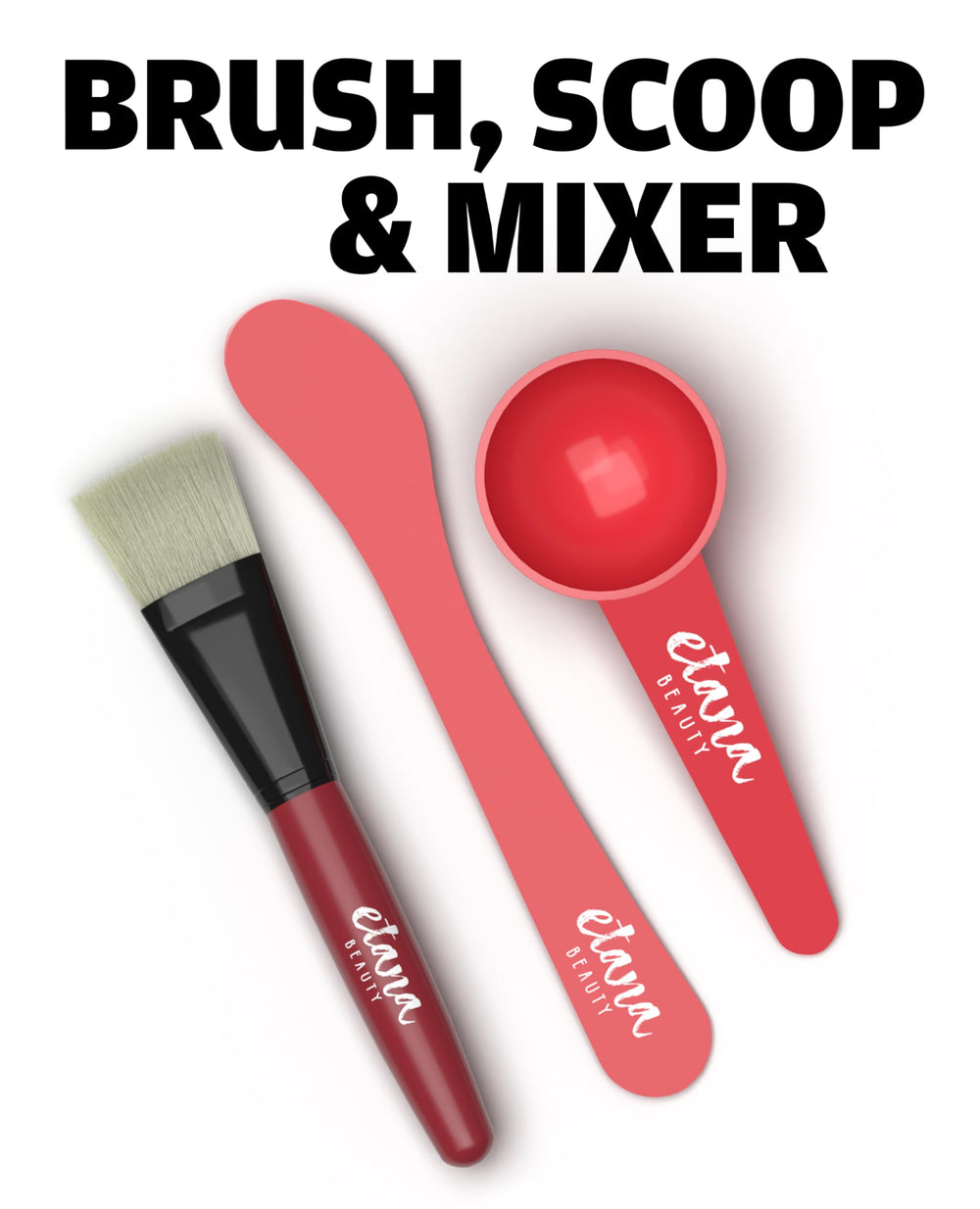 Aztec Secret Essential Indian Clay Mask Kit bamboo mixing bowl non-metal blending.