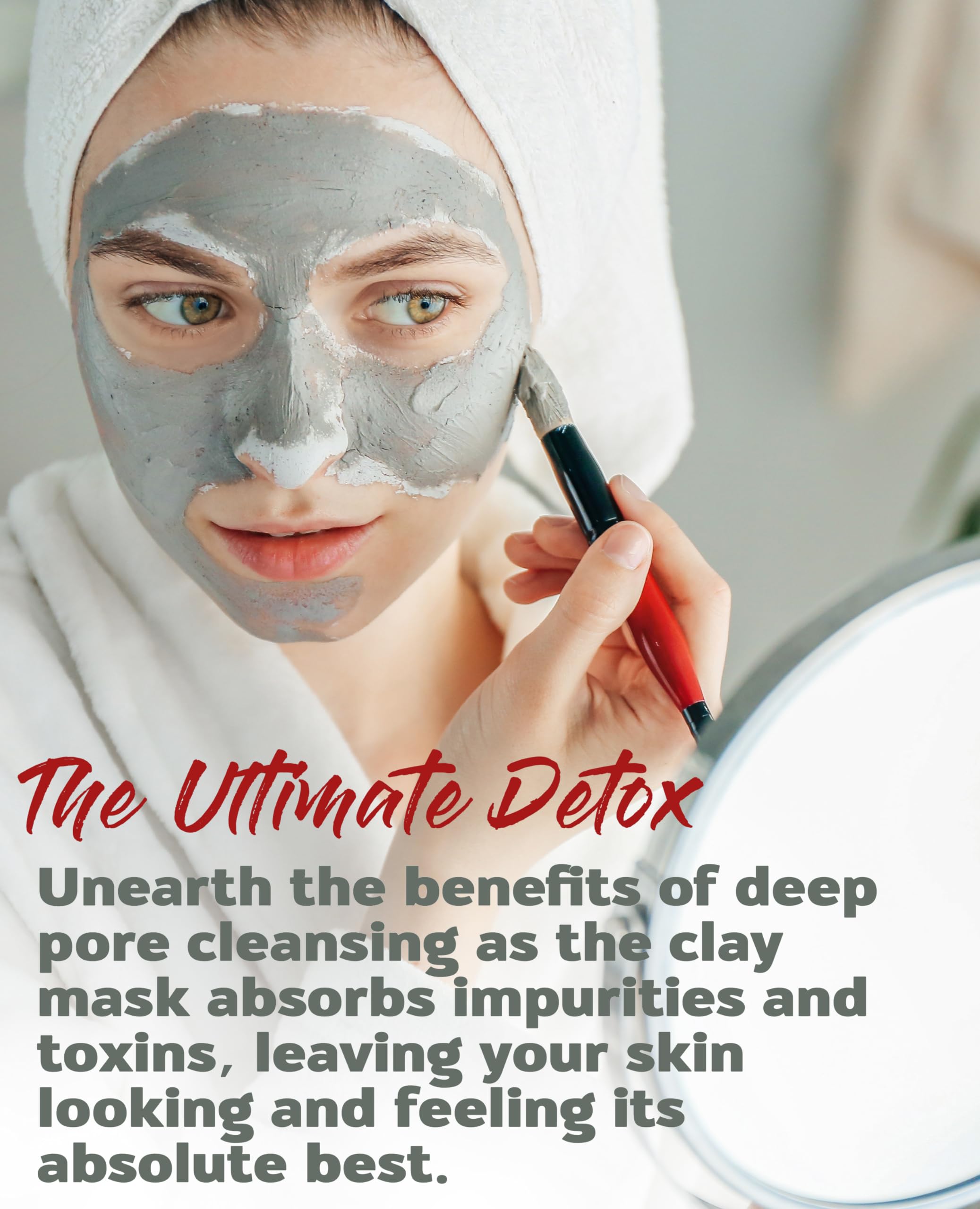 Aztec Secret Indian Healing Clay mixed with apple cider vinegar for a facial mask.