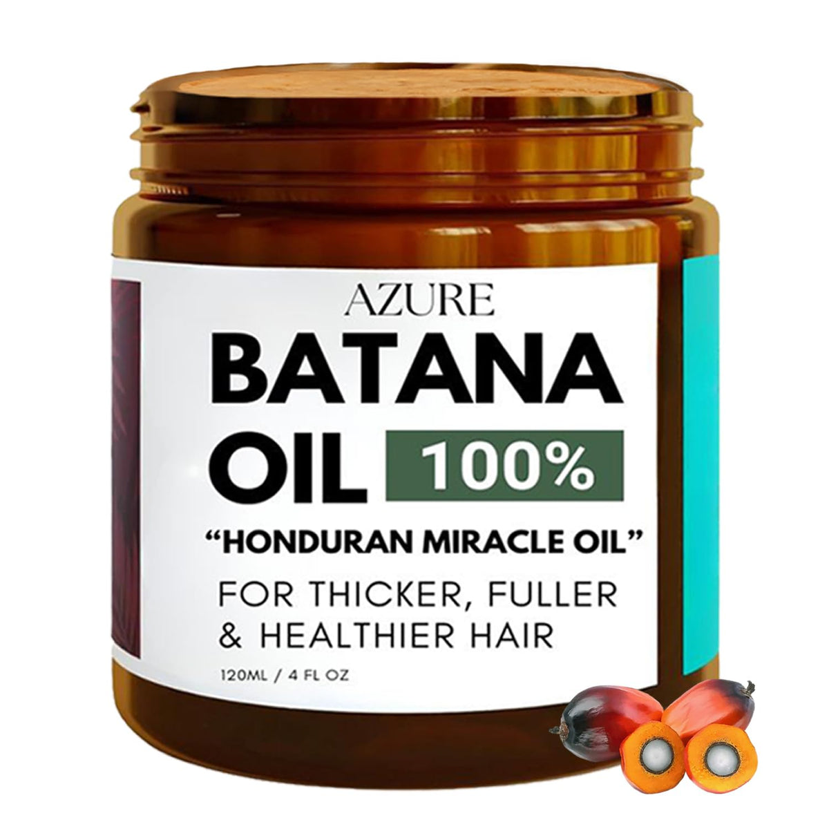 AZURE Boutique Batana Oil Paste bottle showcases pure hair nourishment from Honduras for radiant shine.