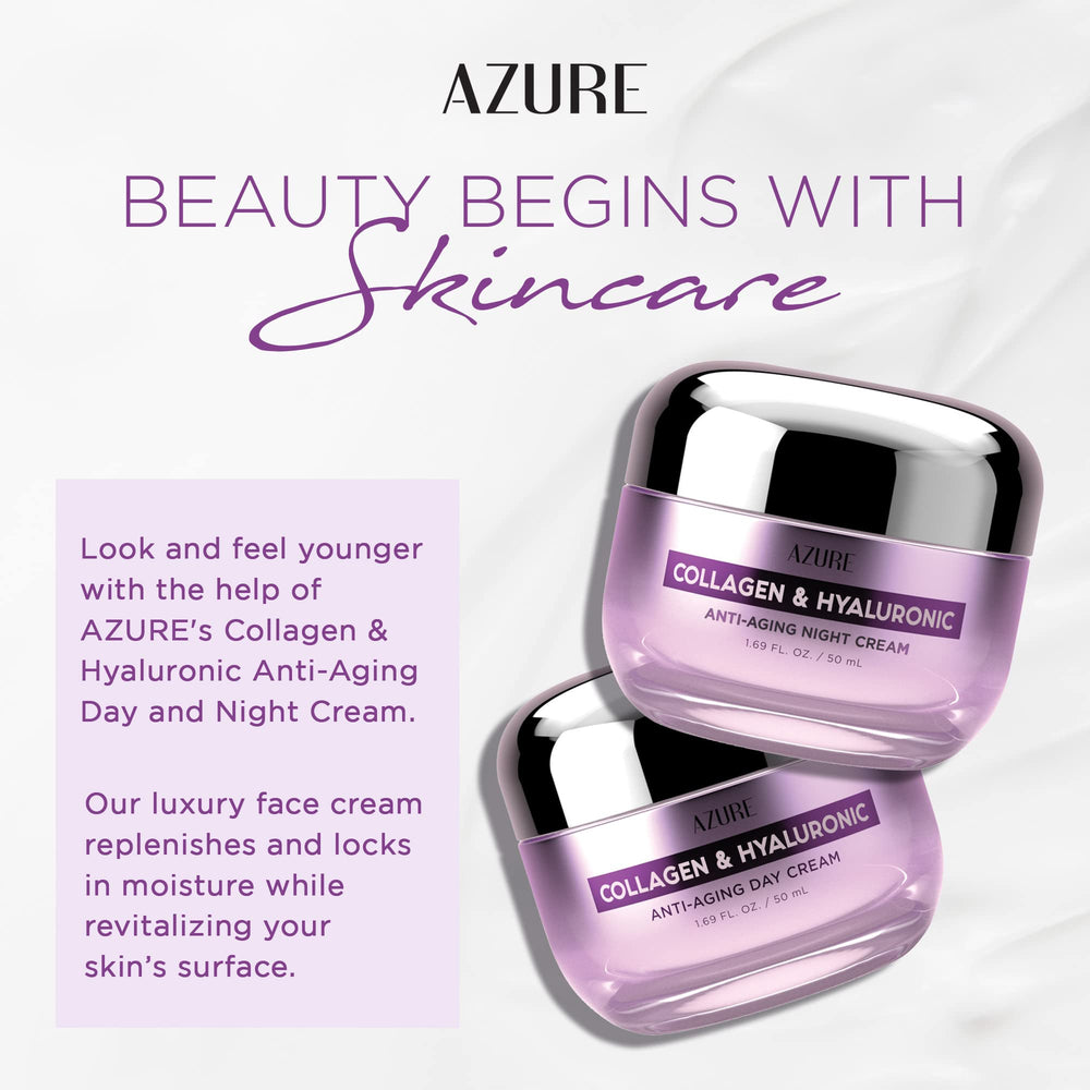 Azure Cosmetics moisturizer being applied for smooth, even-toned skin after cleansing
