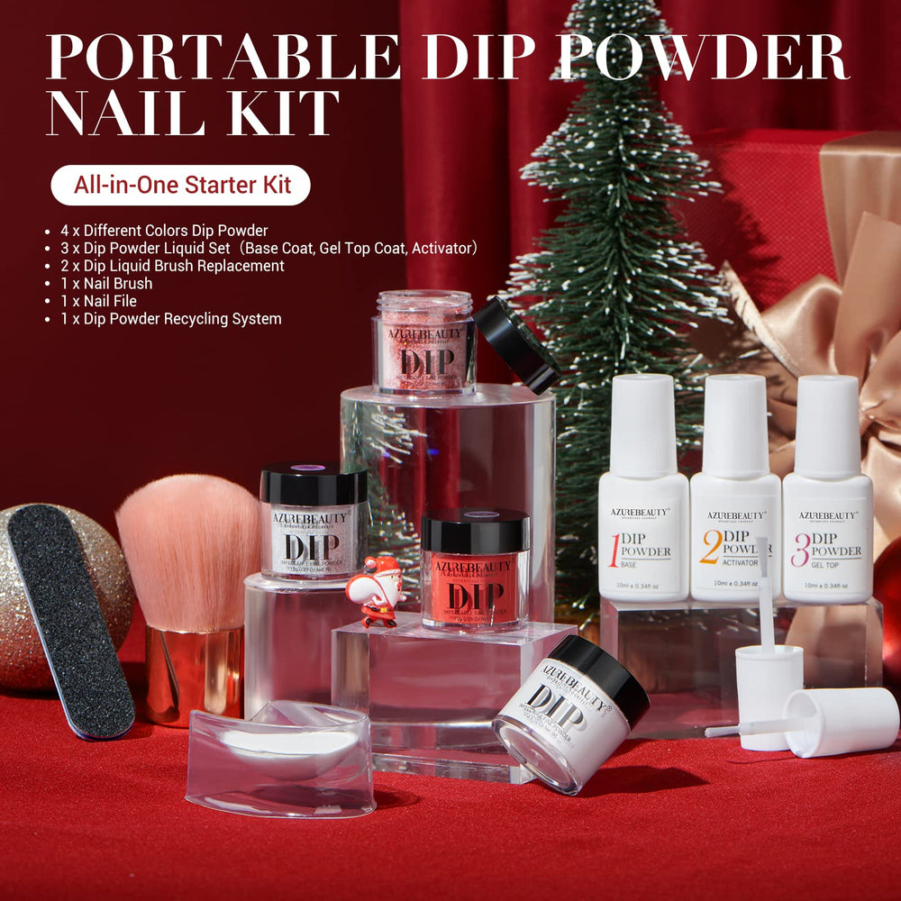 AZUREBEAUTY base coat activator top coat liquid set lineup for easy application