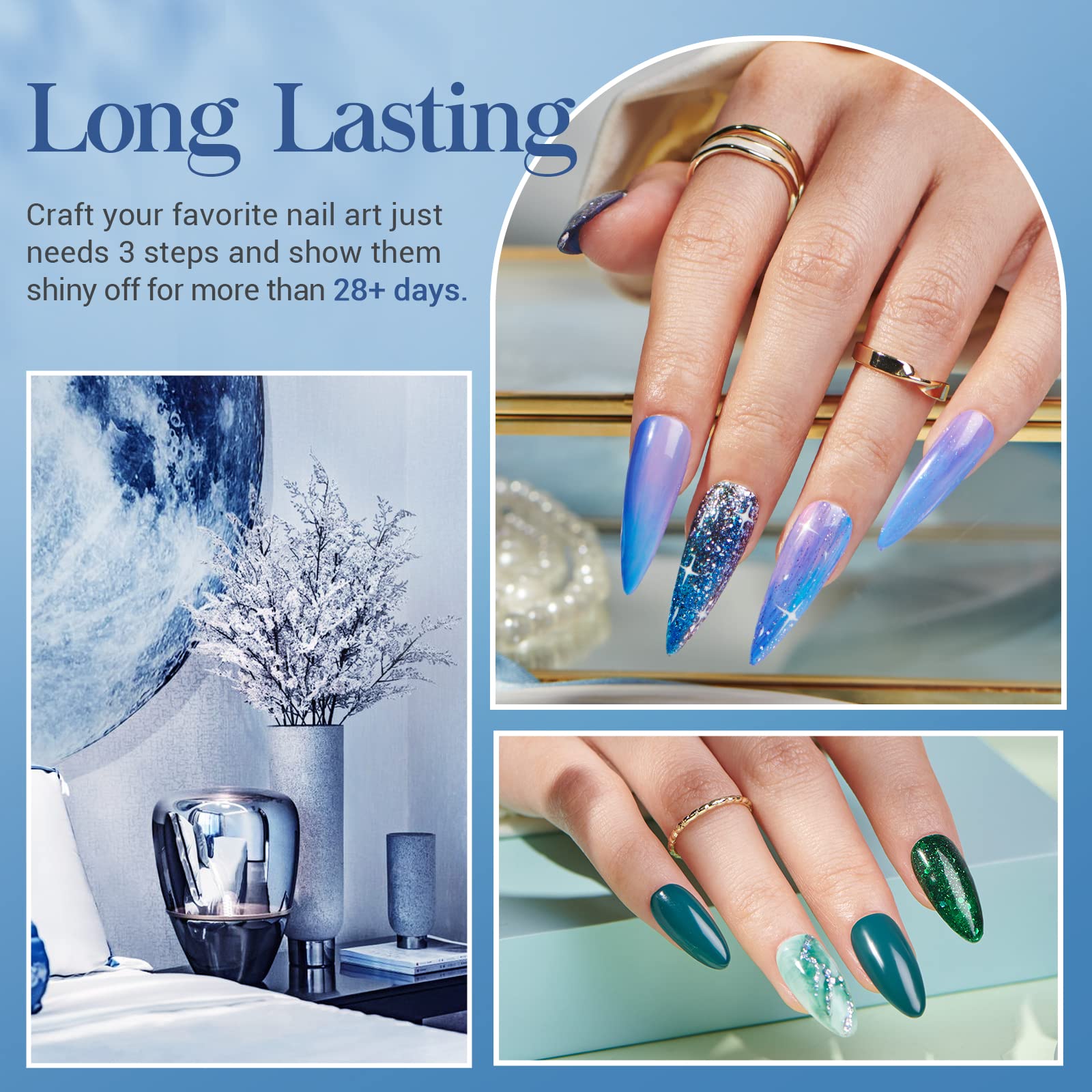 AZUREBEAUTY base coat bottle provides durable foundation for nail art