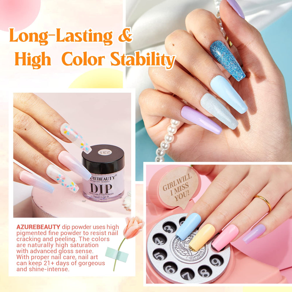 AZUREBEAUTY base top coat activator set delivers durable, chip-resistant finishes.